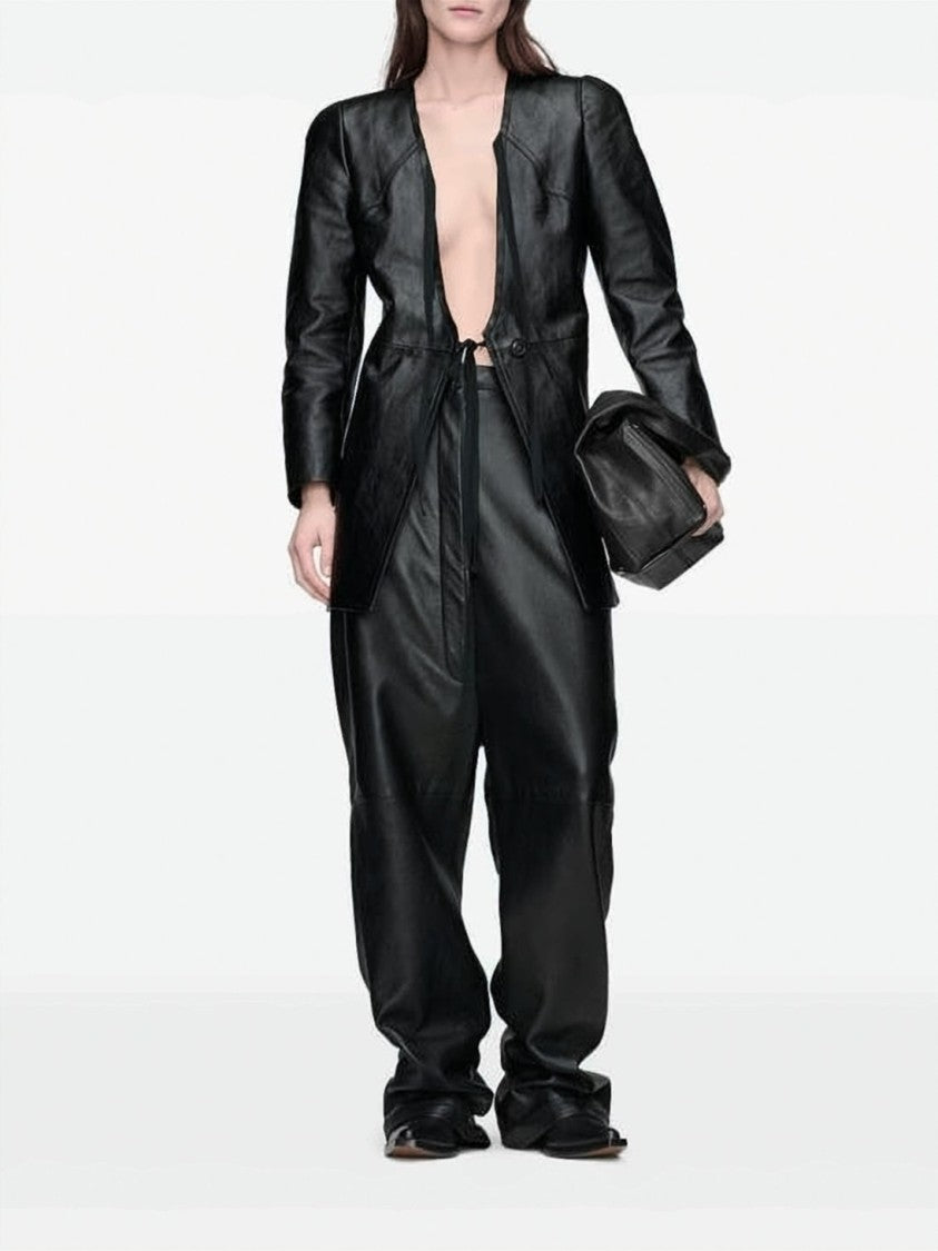 Maison Margiela Slouchy Black Lambskin Shoulder Bag
