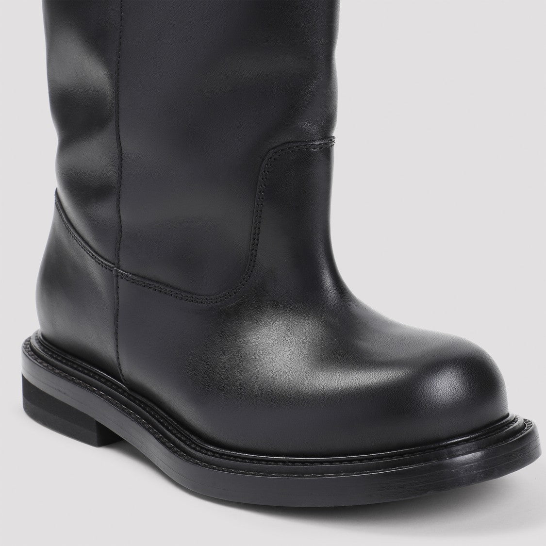 Moschino Black Leather Boots
