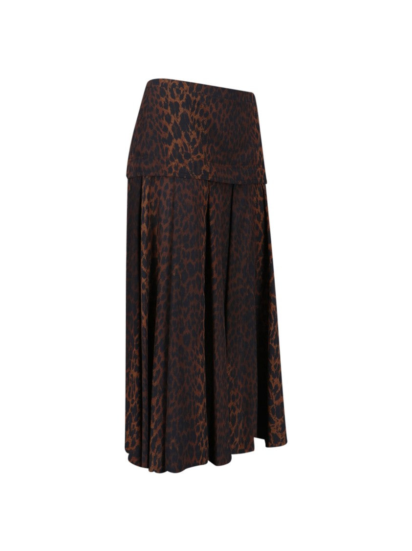 Balenciaga Leopard Print Maxi Skirt – Leopard Print