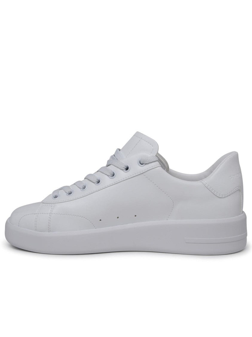 Golden Goose Purestar Sneakers In White Vegan Leather