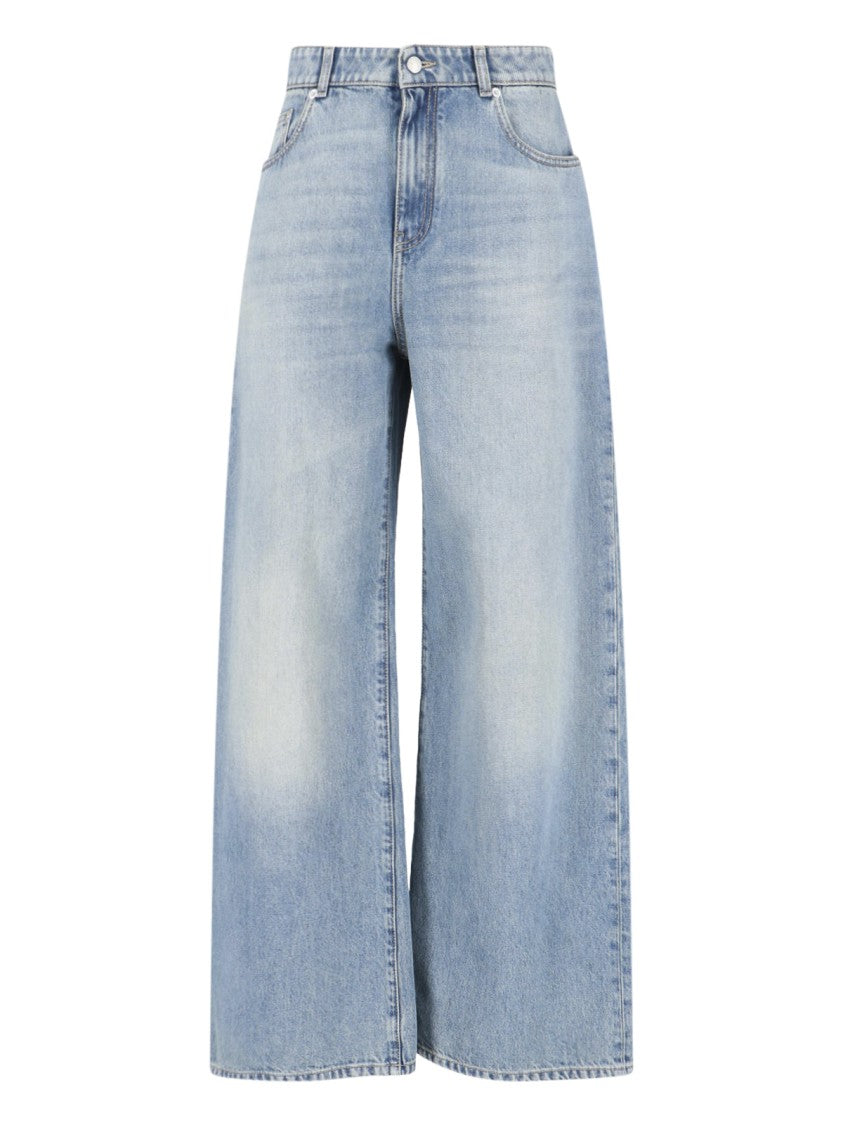 Alexander Mcqueen Wide-Leg Jeans – Light Blue
