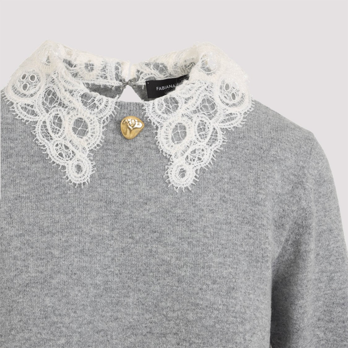 Fabiana Filippi Grey Virgin Wool Sweater