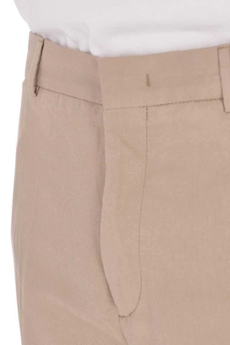 Pt Torino Master Fit Cotton-Linen Trousers