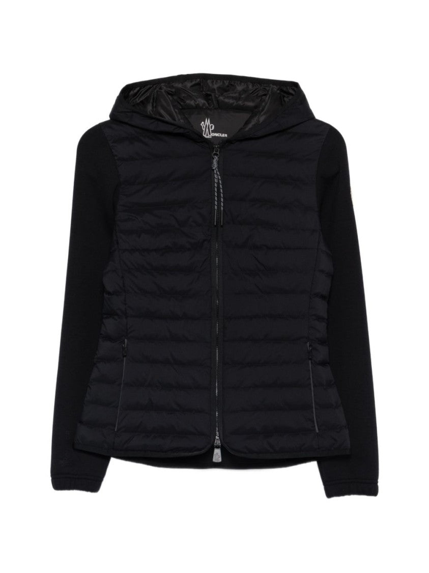 Moncler Grenoble Quilted Padded Sweater With Adjustable Drawstring