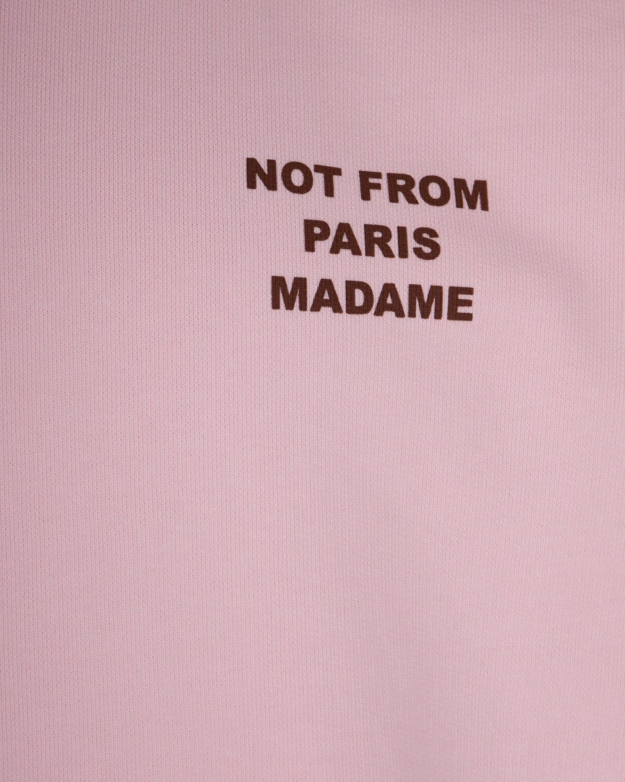 Drôle De Monsieur French Terry Sweatshirt With Slogan Print