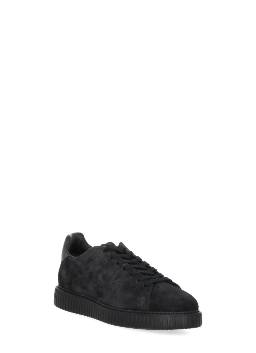 Hogan Blue Suede Low-Top Sneakers