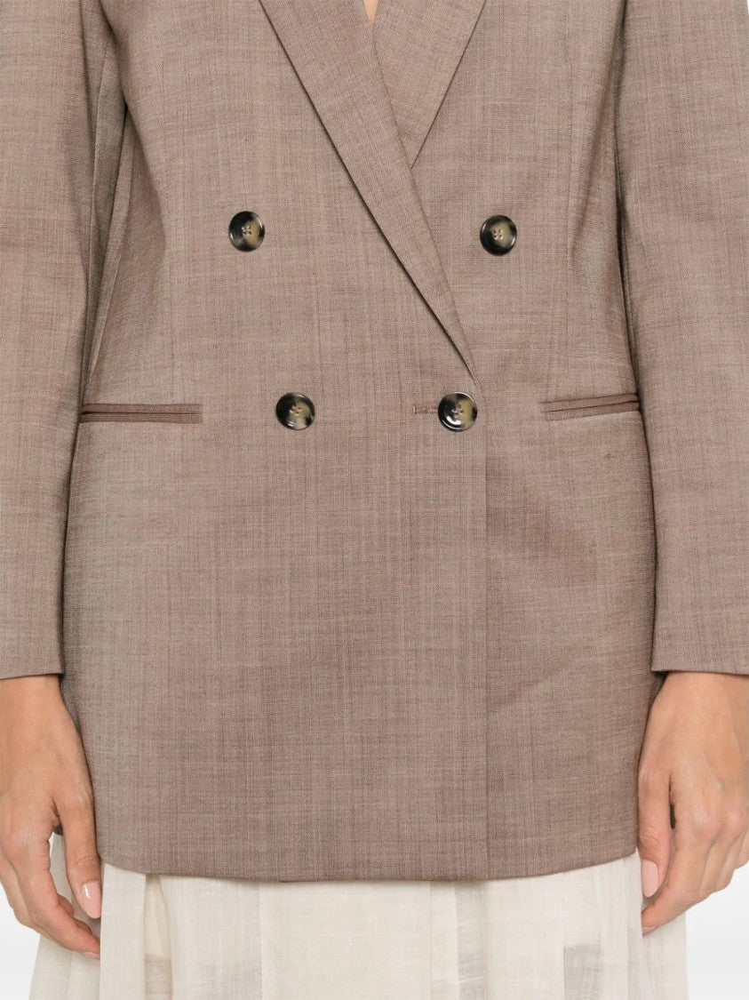 Philosophy Di Lorenzo Serafini Tailored Neutral Classic Silhouette Jacket