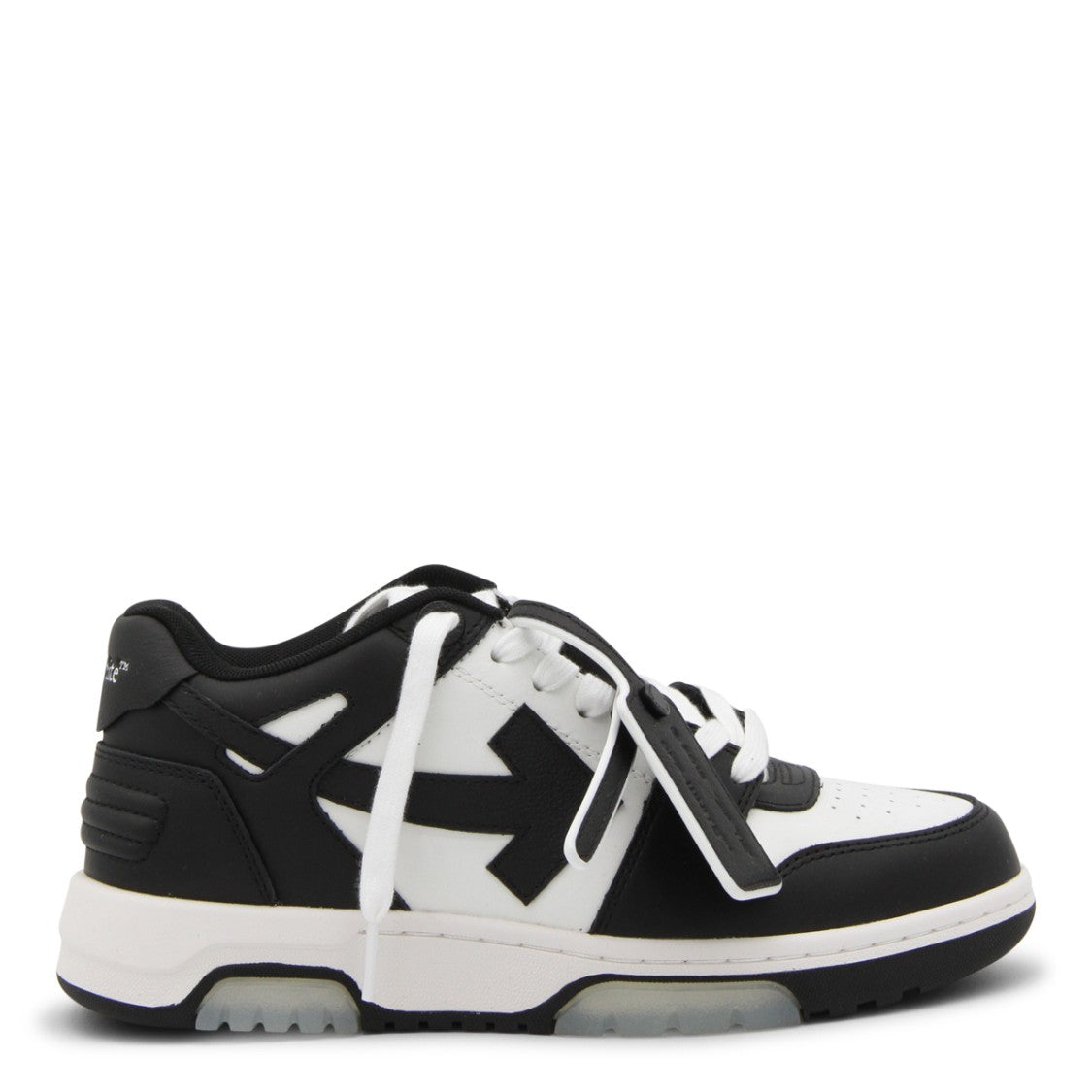 Off-White White And Black Leather Out Of Office Sneakers