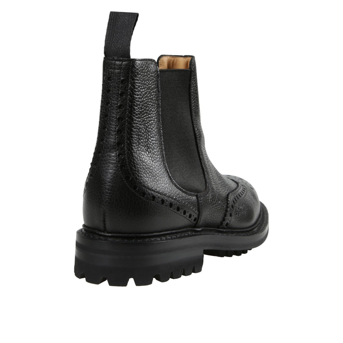 Church's Brogue Chelsea Boots With Textured Full-Grain Leather