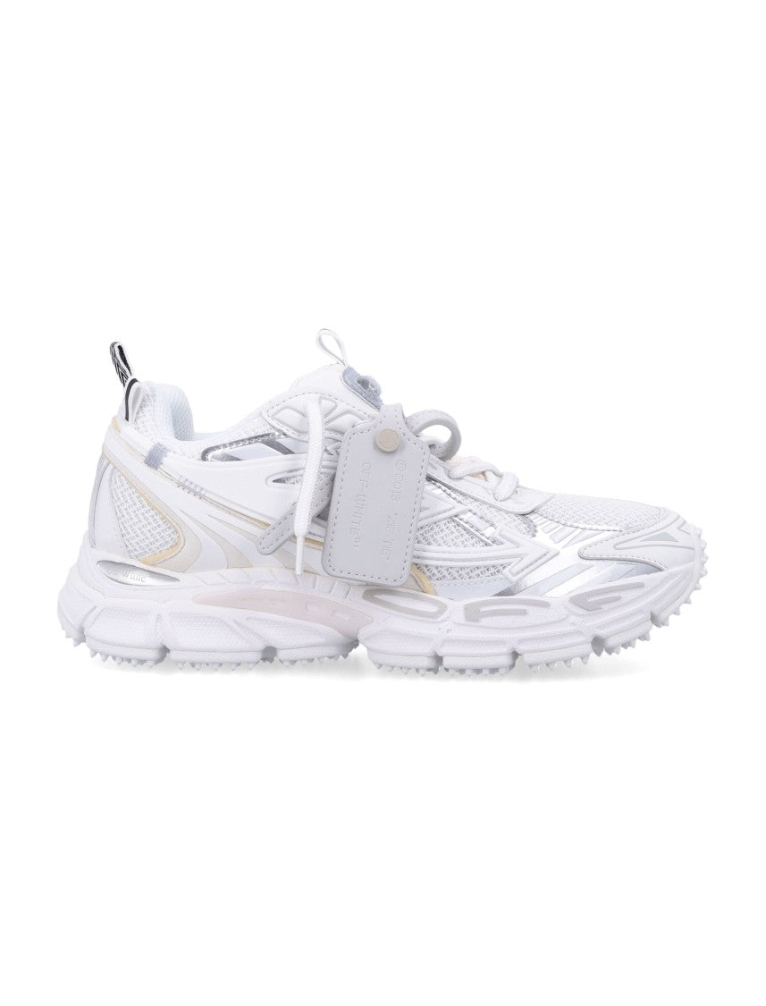Off-White Beige Be Right Back Layered Textured Sneakers