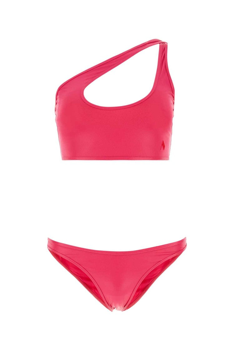The Attico Fuchsia Stretch Nylon Bikini