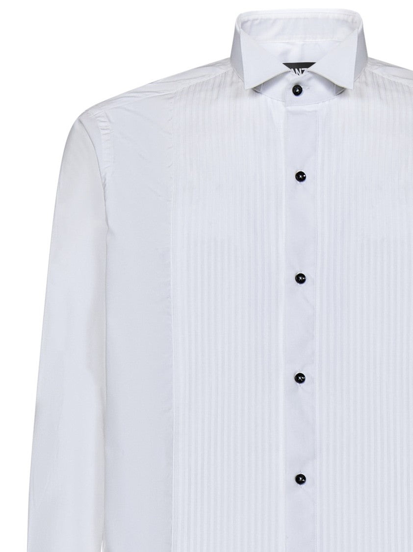 Franzese Collection Tuxedo-Style White Formal Shirt
