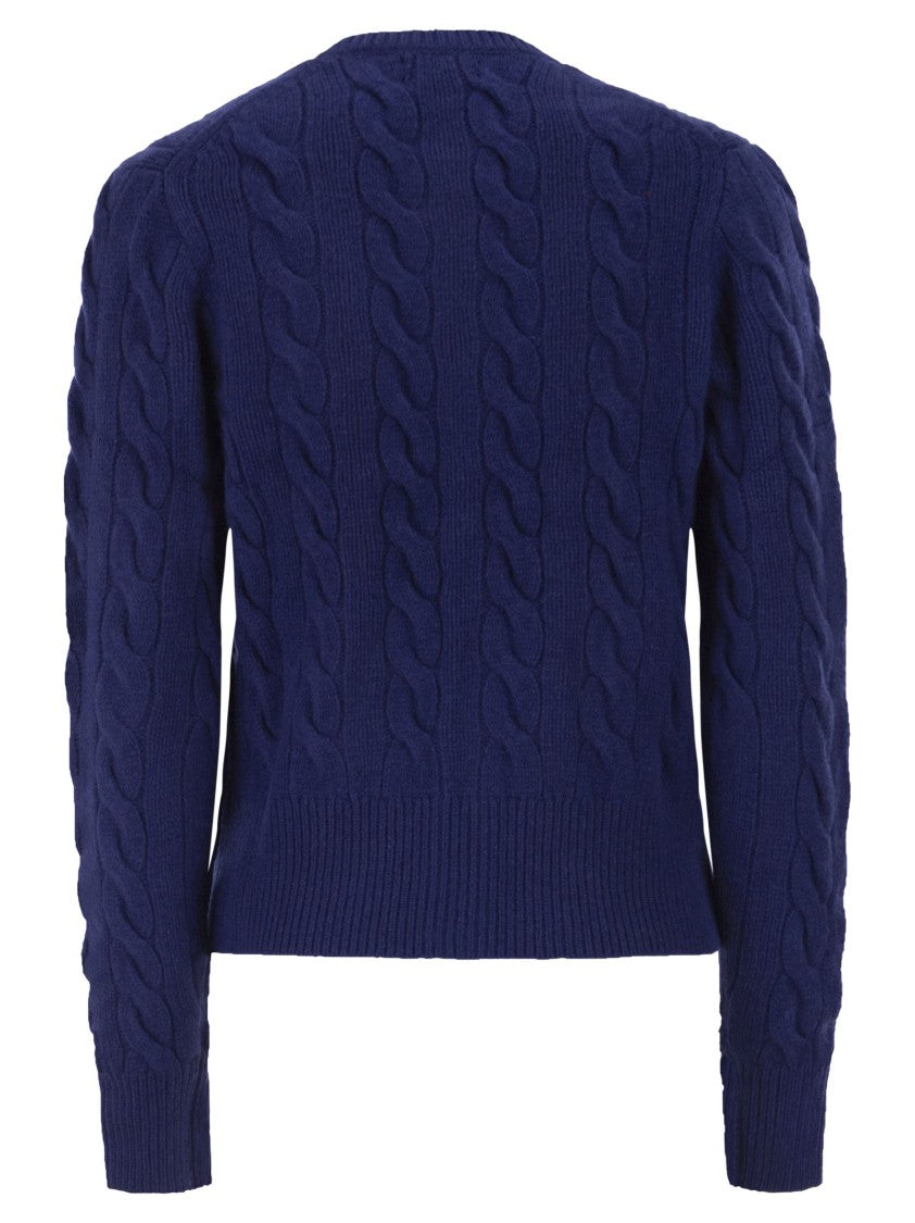 Polo Ralph Lauren Wool And Cashmere Cable Knit Cardigan
