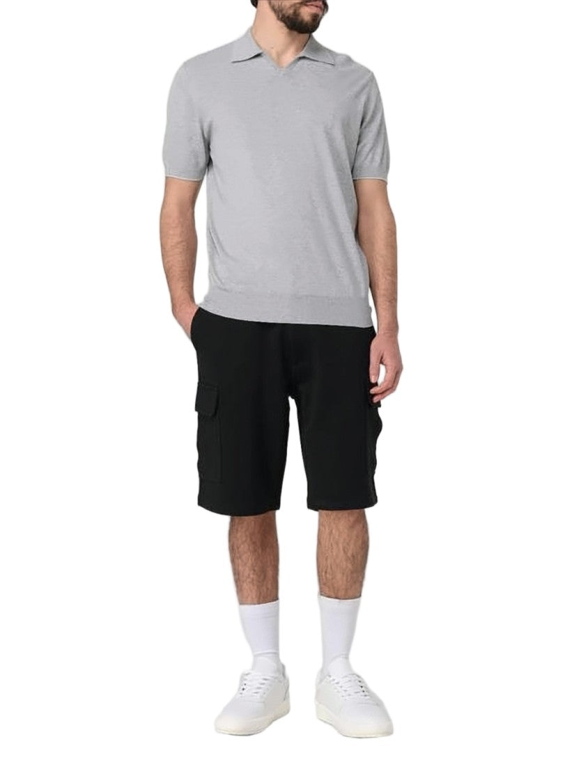 Brunello Cucinelli Tailored Black Shorts With Cargo Pockets