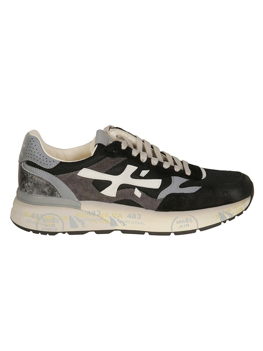 Premiata Mick 0.1 Low-Profile Suede Mesh Blend Sneakers