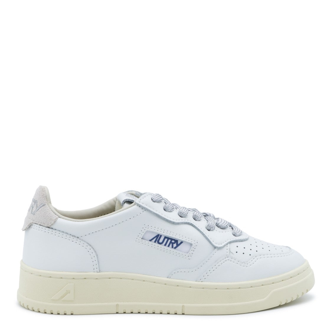 Autry Minimalist White Leather Sneakers With Perforated Detailing
