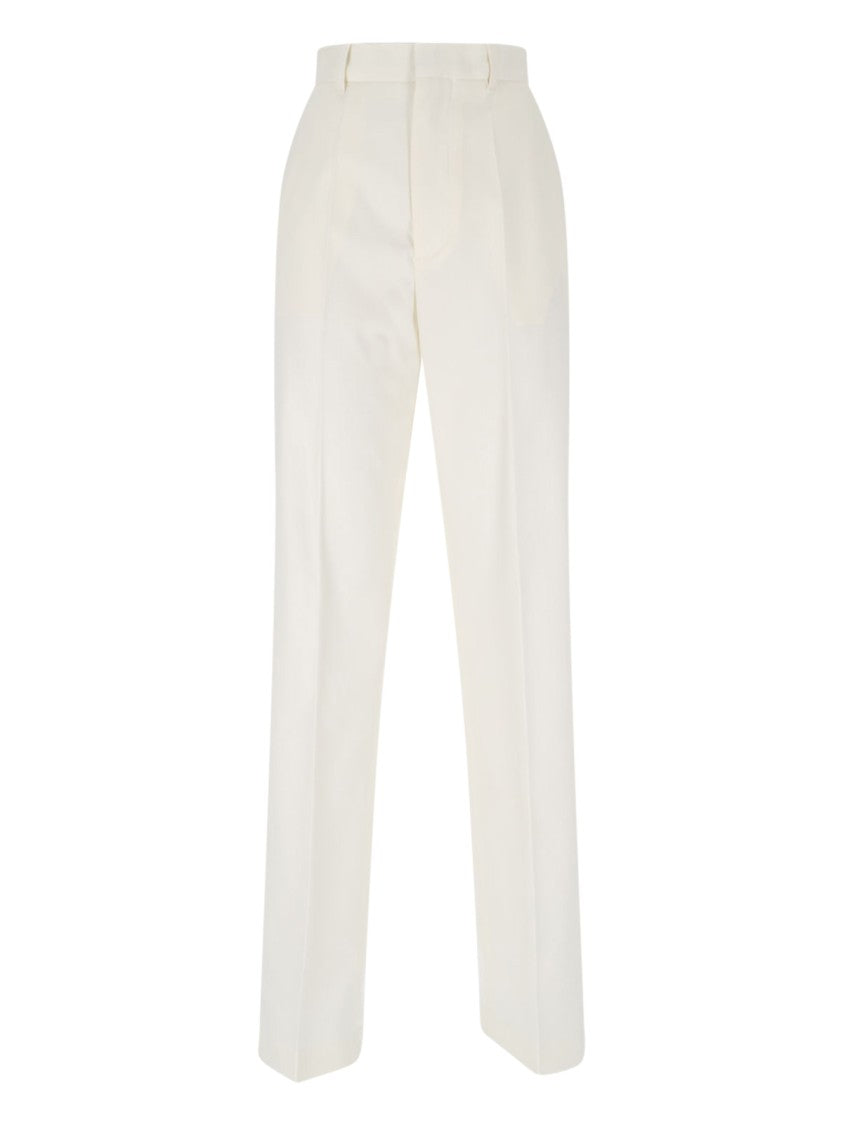 Mm6 By Maison Margiela Straight Trousers – White