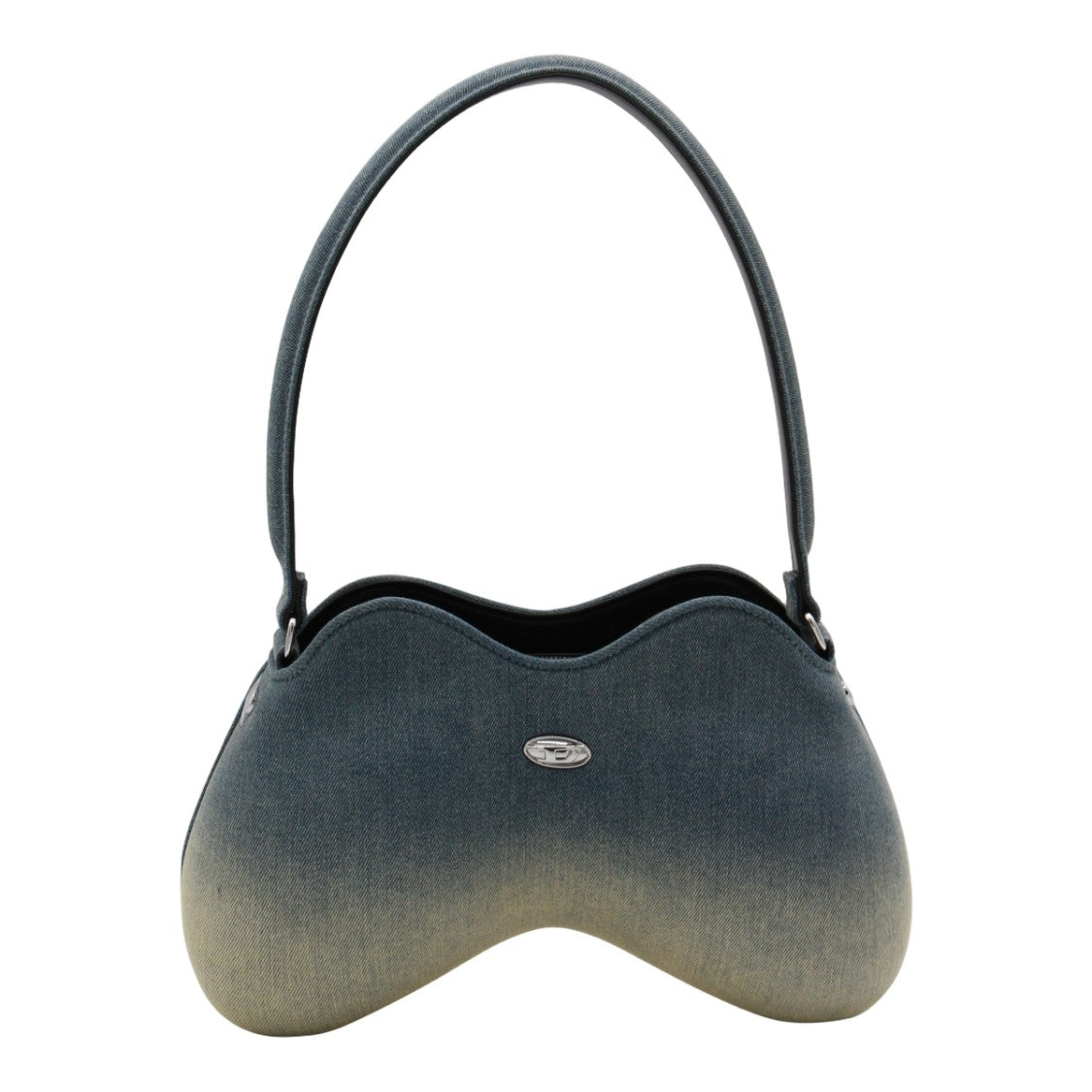 Diesel Sculptural Denim Bag With Gradient Effect