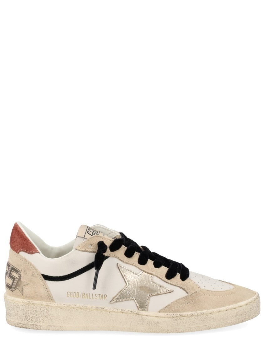Golden Goose Ballstar Distressed Perforated Star Sneakers