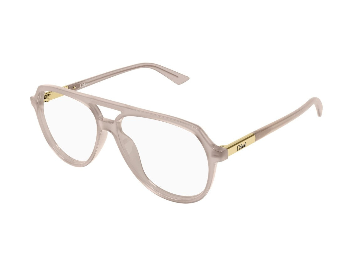 Chloé Beige Ch0366o Aviator Acetate Sunglasses