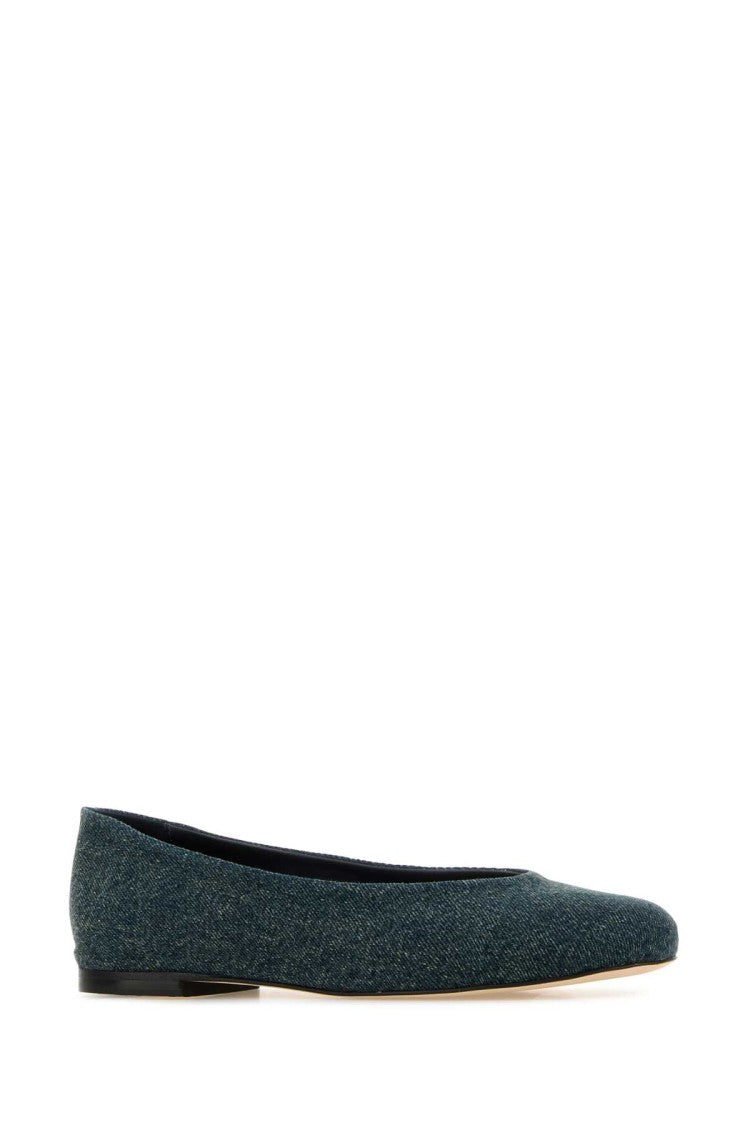 Gimaguas Denim Ballerinas With Rounded Toe