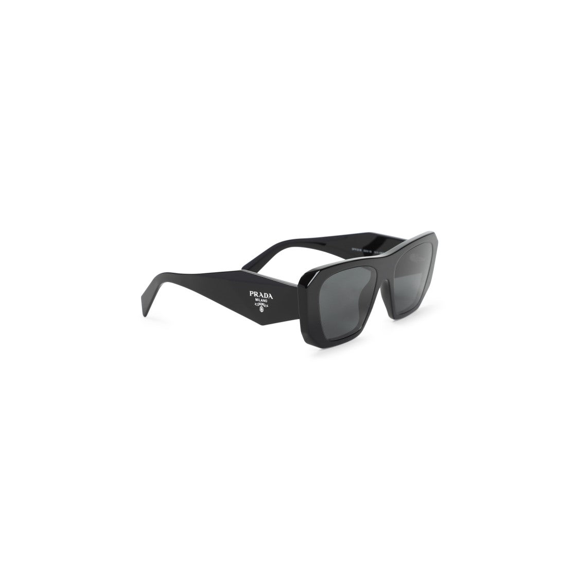 Prada Eyewear Black Acetate Symbole Sunglasses