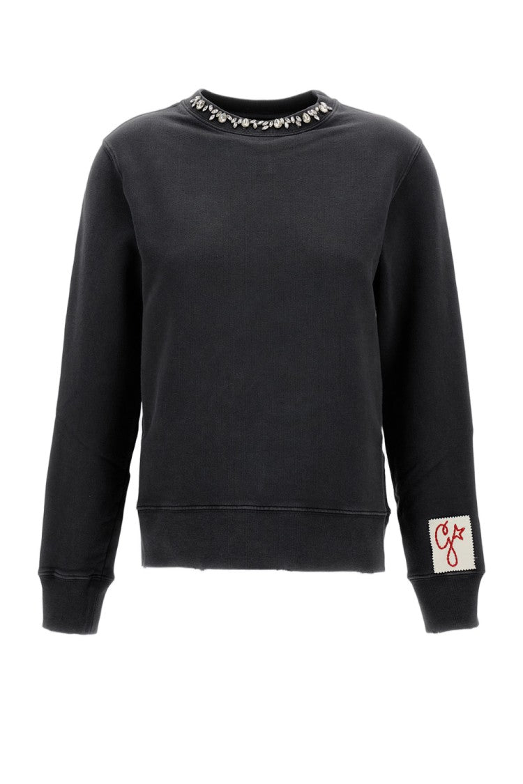 Golden Goose Crewneck Sweater With Crystals