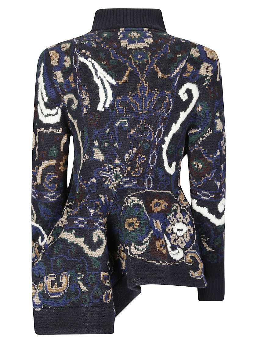 Sacai Floral Jacquard Sweater