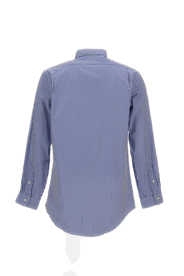 Polo Ralph Lauren Vertical Stripe Cotton Shirt With Classic Collar