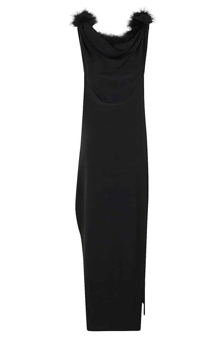 Coperni Boa Jersey Midi Dress