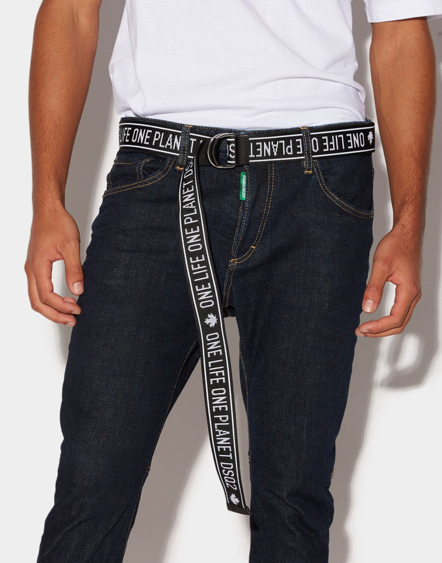 Dsquared2 Logo Industrial Tape Belt