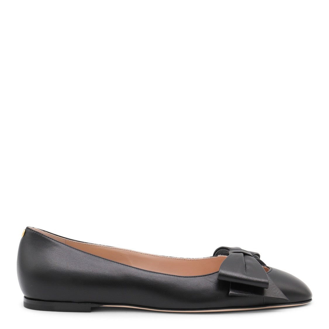Valentino Garavani Black Leather Flats