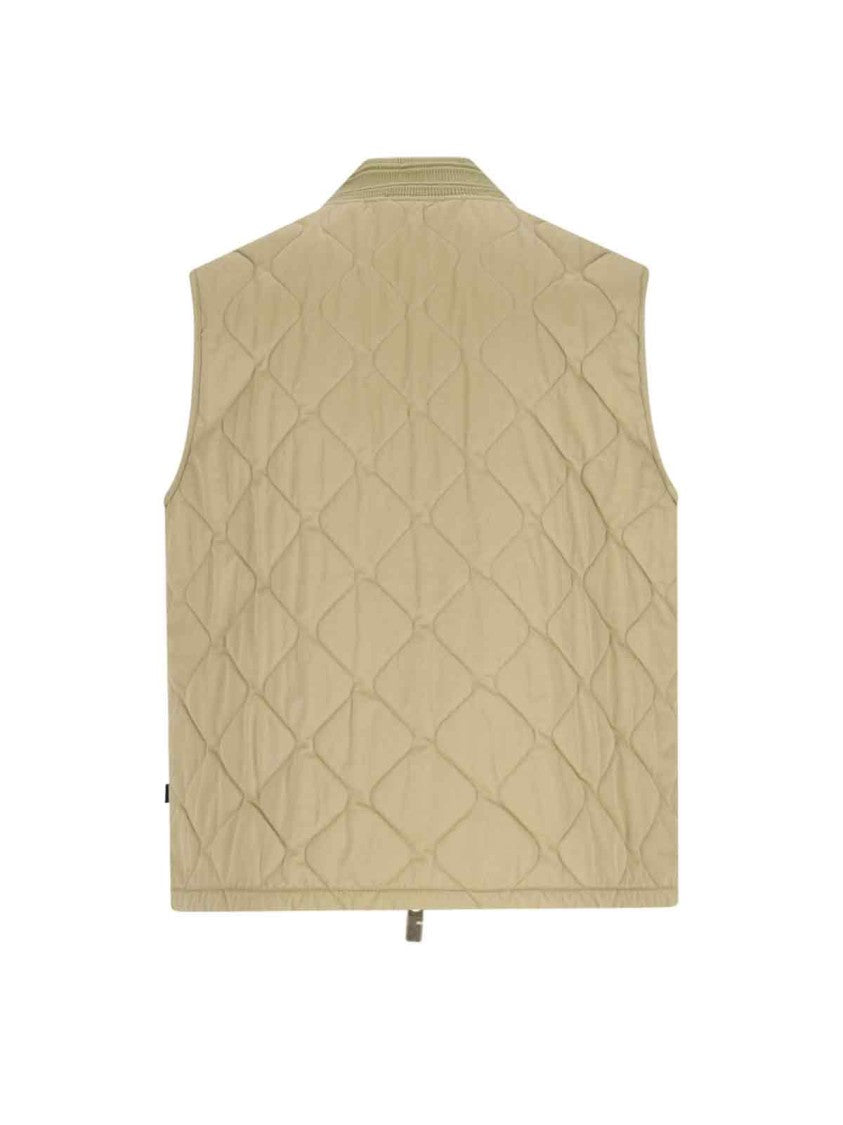 Burberry Quilted Vest – Beige