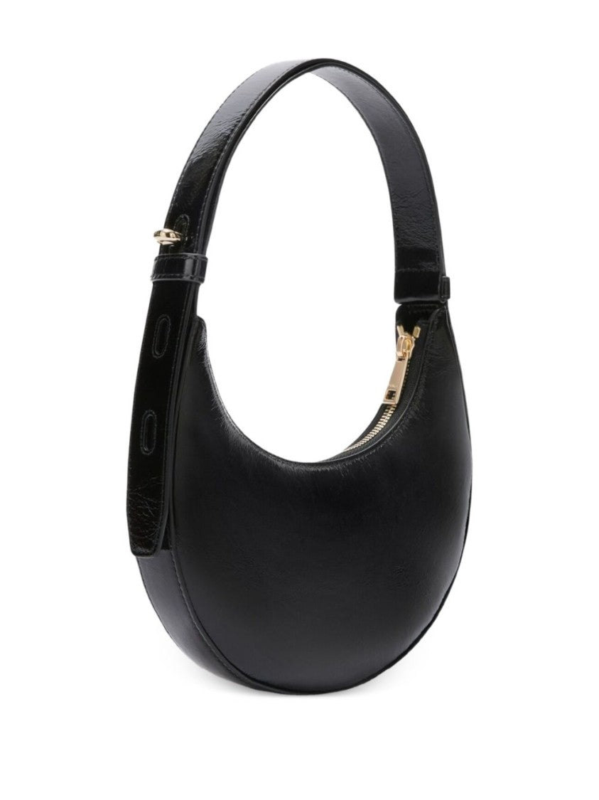 Furla Crescent-Shaped Handbag With Gold Accents
