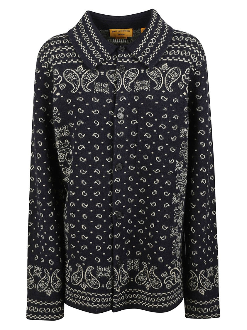 Guest In Residence Wild Rag Intricate Bandana-Patterned Cashmere Shirt