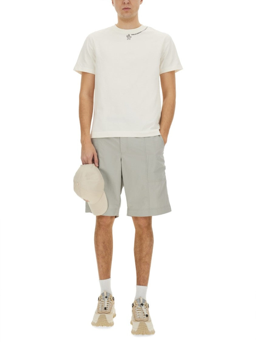 Moncler Grenoble Belted Bermuda Shorts With Relaxed Fit