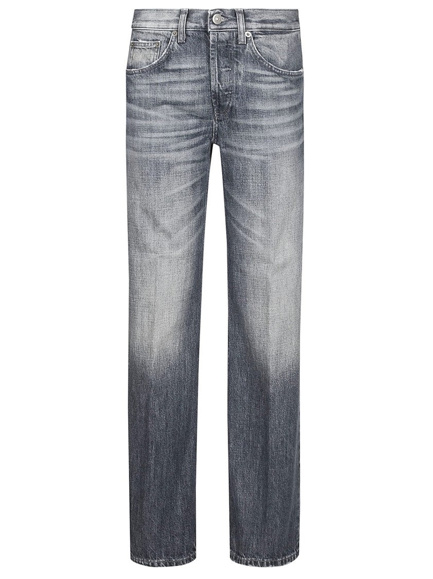 Dondup Wide Leg Denim Jeans With Palazzo Design
