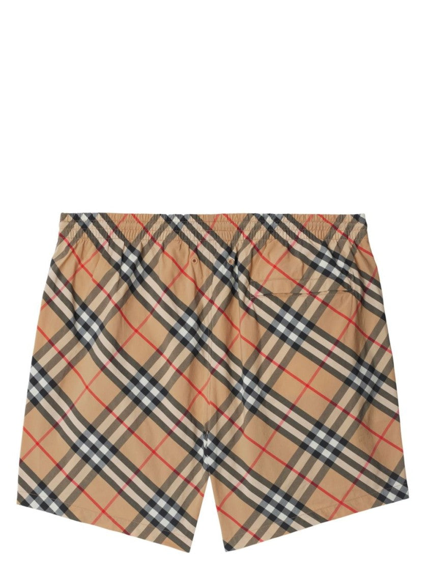 Burberry Check Print Bermuda Swimwear