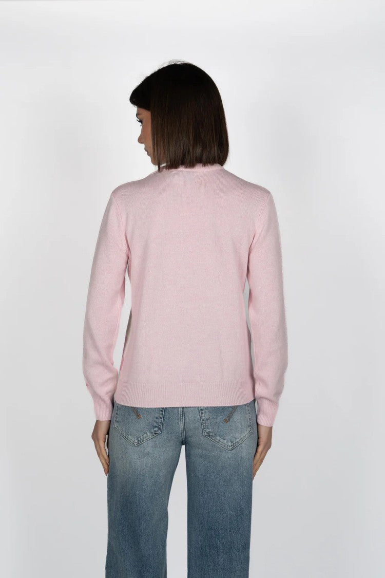 Mc2 Saint Barth Modern Crew Neck Pullover With Nature-Inspired Graphic