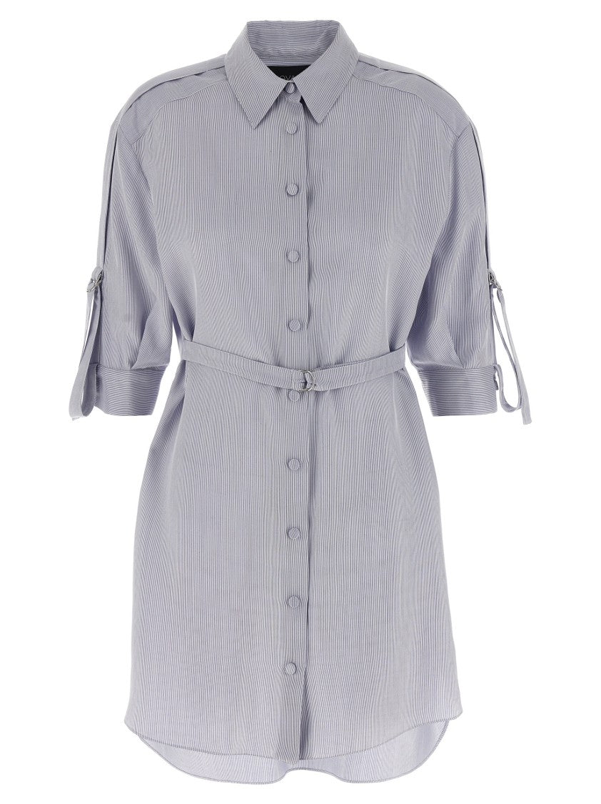 Giovanni Bedin Striped Silk Dress