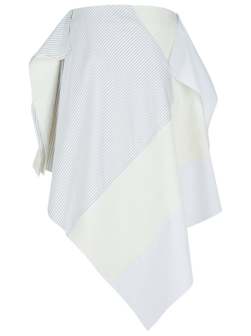 J. W. Anderson 'Patchwork' White Cotton Skirt
