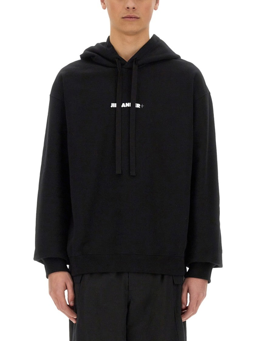 Jil Sander Hoodie With Spacious Hood And Ribbed Details