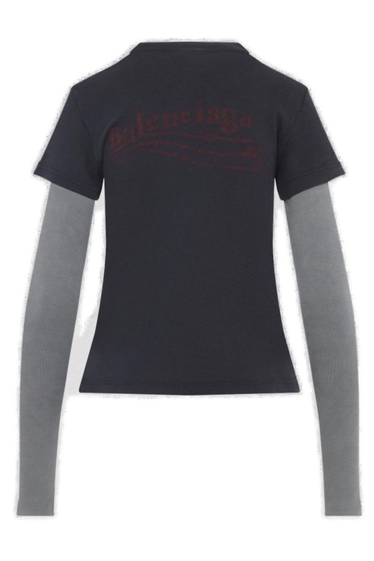 Balenciaga Crayon Political T-Shirt – Black
