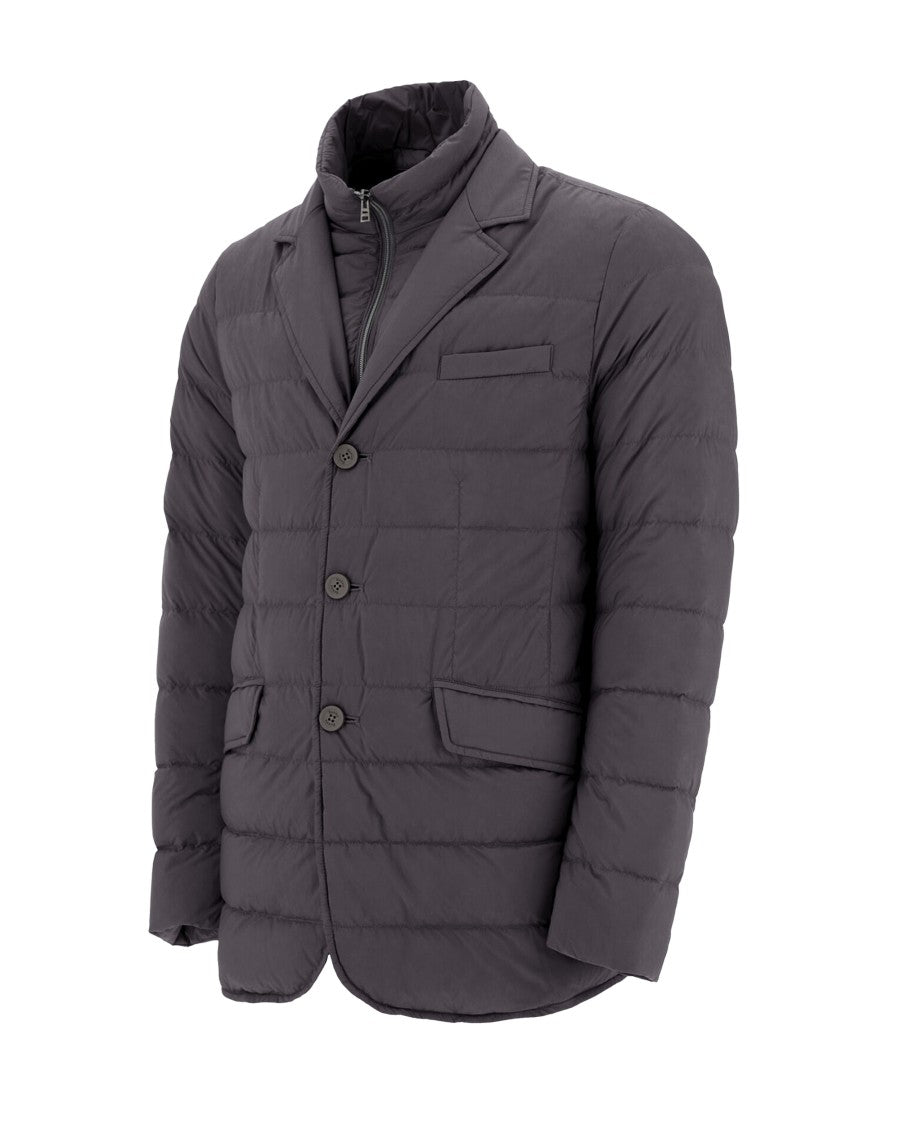 Herno Anthracite Grey Double Padded Down Jacket
