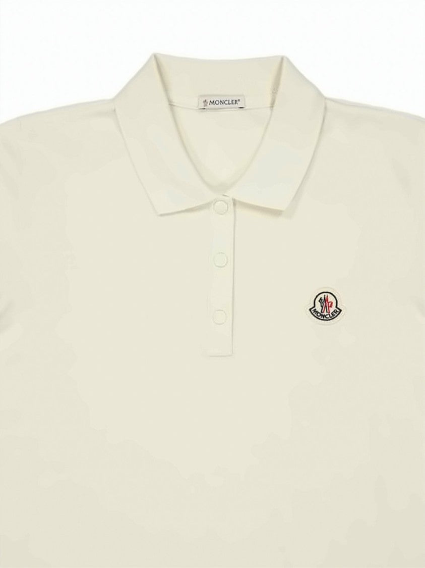Moncler Short-Sleeved Cotton Polo Shirt With Traditional Collar