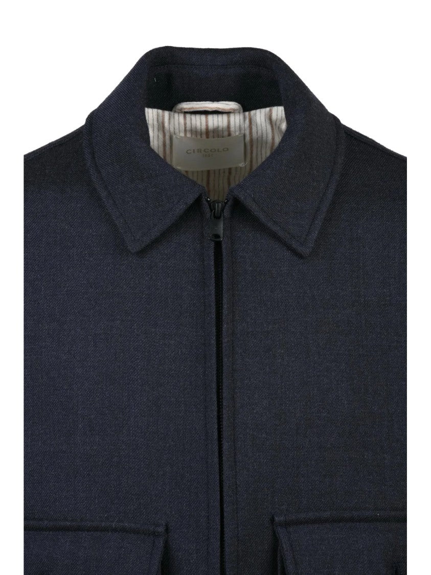 Circolo 1901 Midnight Blue Virgin Wool Jacket