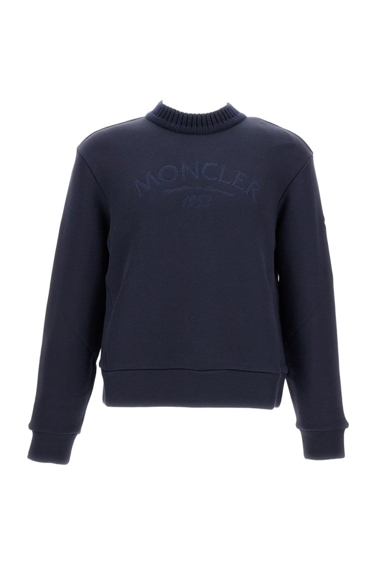 Moncler Crewneck Sweatshirt With Ribbed Cuffs