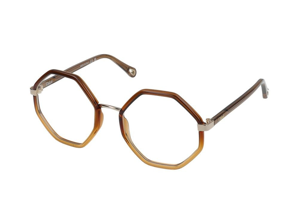 Chloé Eyeglasses Chloé Ch0132o 010 Brown Brown Transparent 53/20/140
