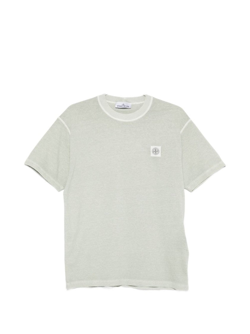 Stone Island Relaxed Fit Light Green Crew Neck T-Shirt