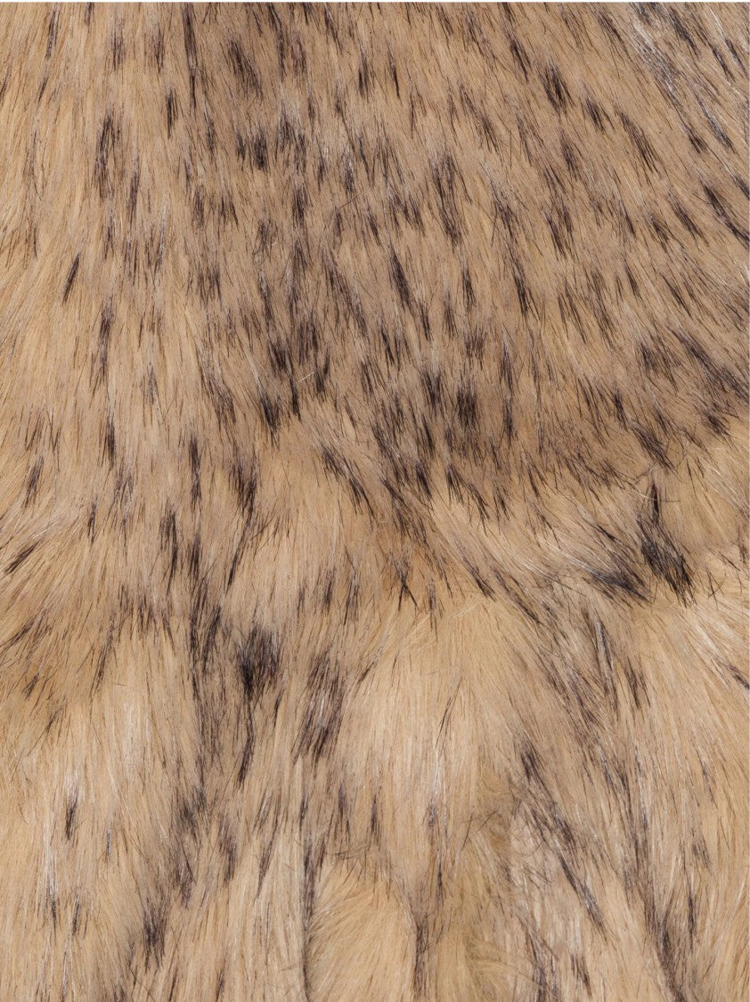 Rotate Faux Fur Scarf With Ruffled Edges